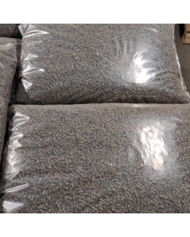 Saulėgrąžų lukštų granulės